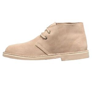 Roamers Womens/Ladies Real Suede Unlined Desert Boots / Light Taupe